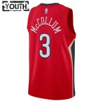 Maillot NBA New Orleans Pelicans CJ Mccollum 3 Jordan 2022-23 Statement Edition Rouge Swingman - Enfant
